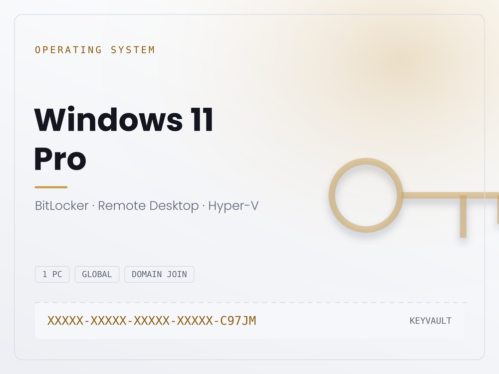 Windows 11 Pro — Licence Key