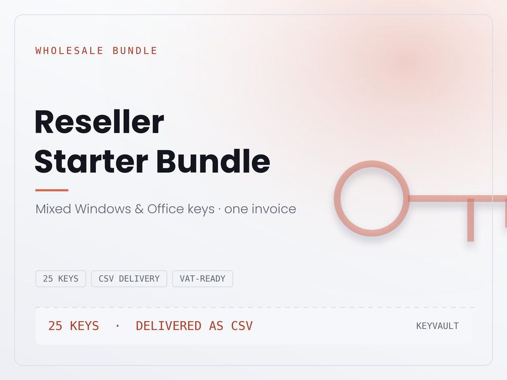 Reseller Starter Bundle — 25 Mixed Keys