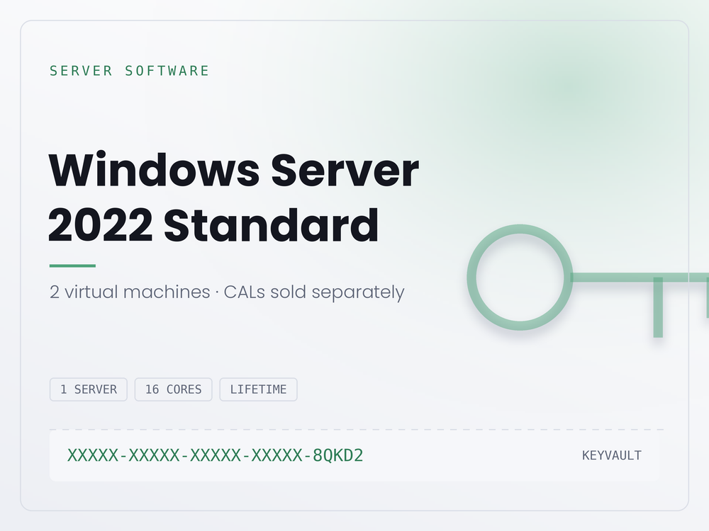 Windows Server 2022 Standard — Licence Key