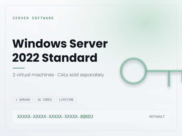 Windows Server 2022 Standard — Licence Key